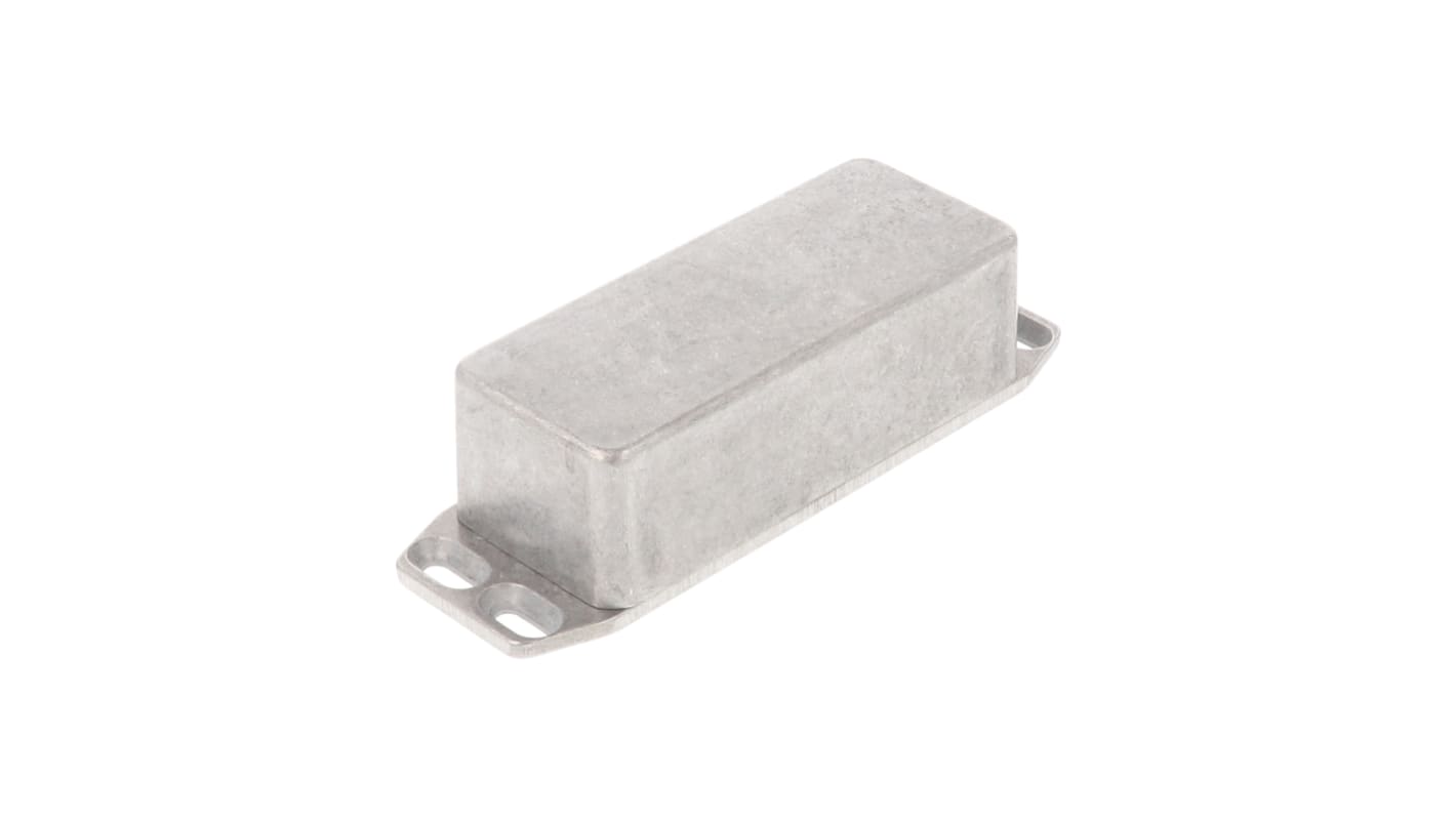 Hammond 1590 Series Natural Die Cast Aluminium Enclosure, IP54, Flanged, Natural Lid, 92.5 x 38.5 x 27mm