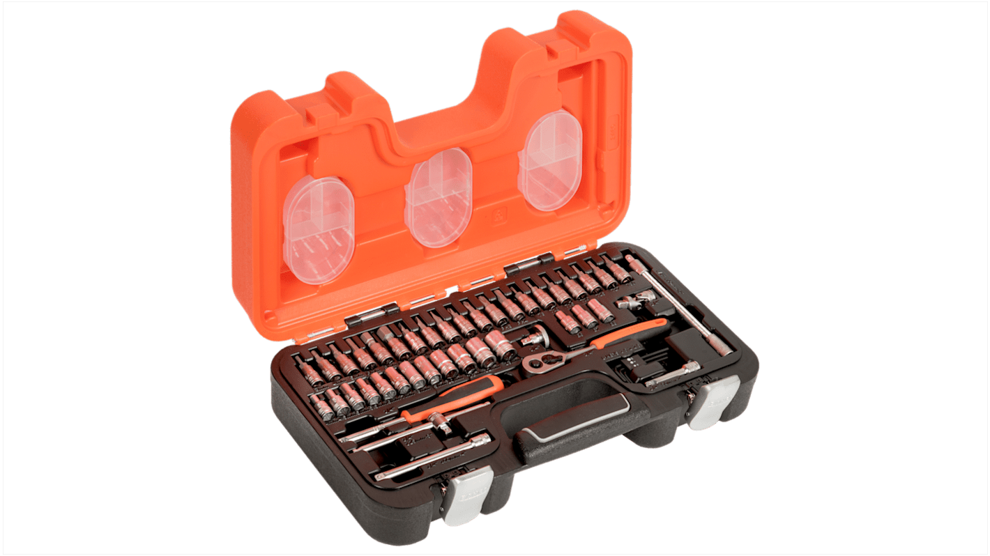 S460 Bahco 46Piece Metric 1/4 in Standard Socket/Allen Key/Bit Set