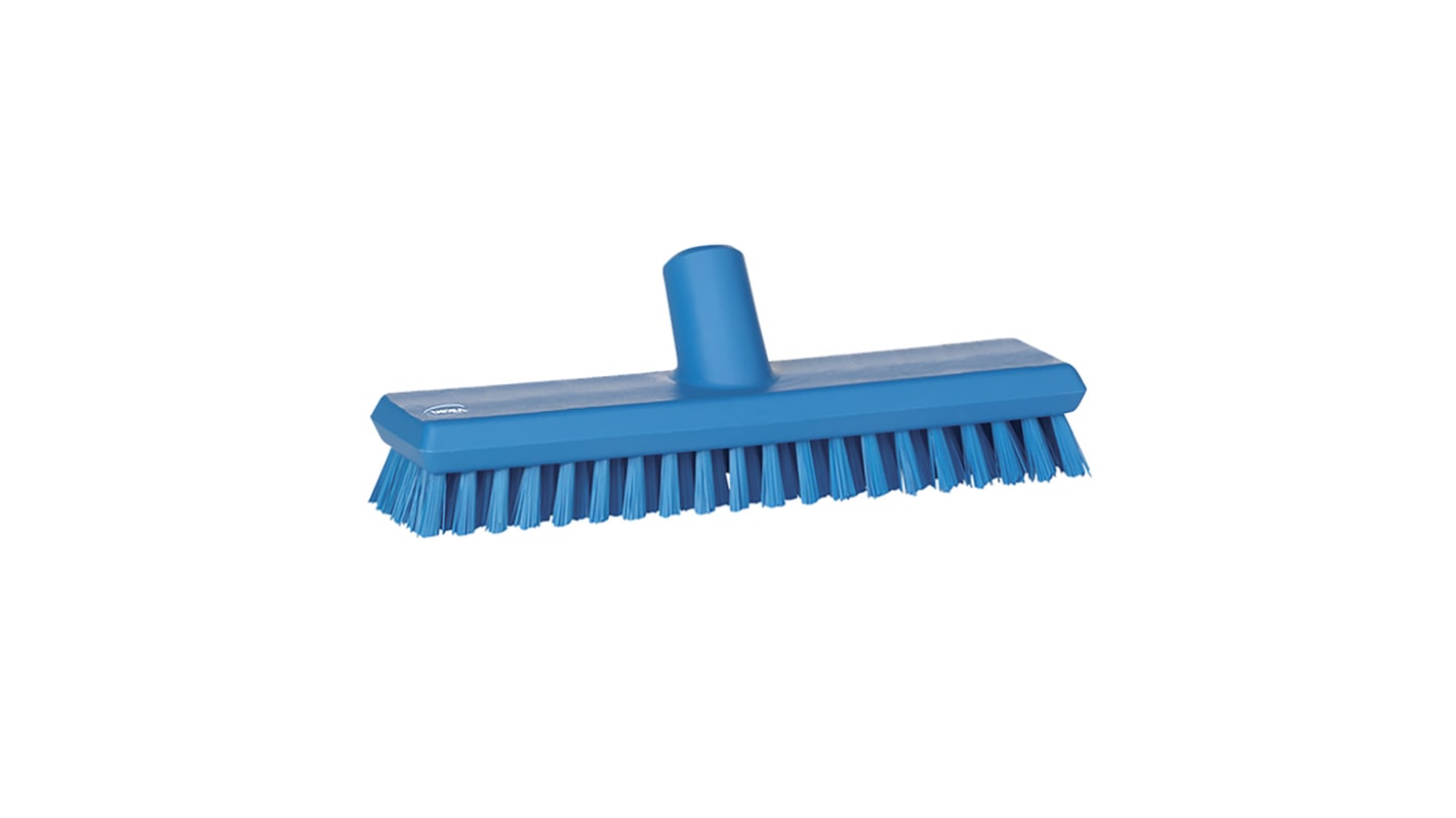 Vikan Hard Bristle Blue Scrubbing Brush, 24mm bristle length, PET bristle material