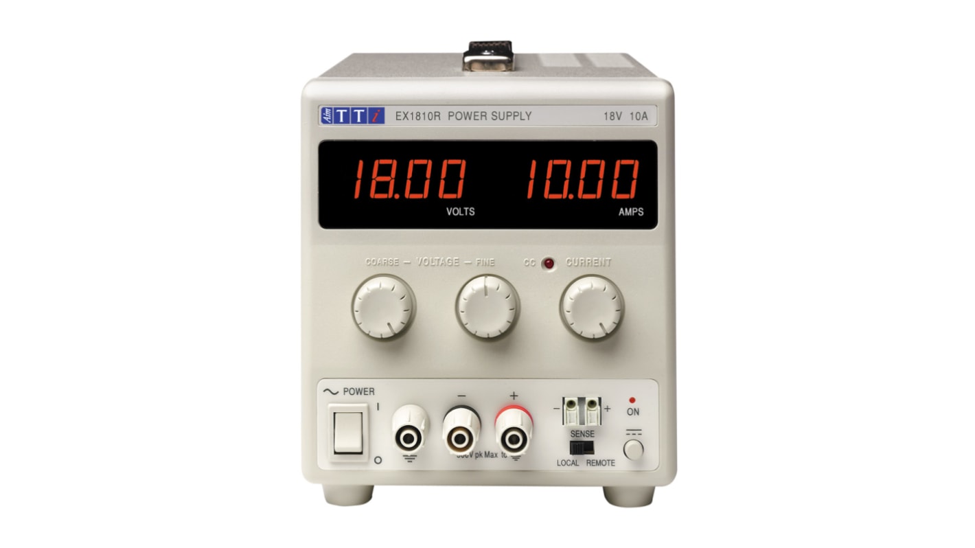 Aim-TTi EX-R Series Digital Bench Power Supply, 0 → 18V, 0 → 10A, 1-Output, 180W