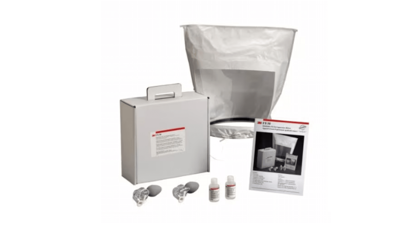 3M FT30 Bitter Testing Kit Containing Fit Test Solution 55ml bottle (bitter), Hood & Collar, Instructions, Nebuliser x