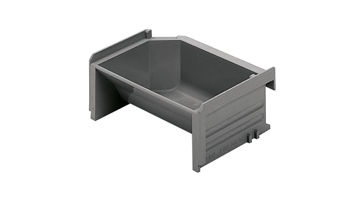 Bosch Rexroth Plastic Storage Bin, 50mm x 123mm, Black