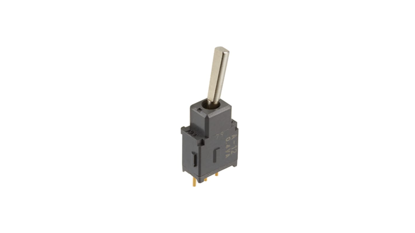 NKK Switches Toggle Switch, PCB Mount, On-(On), SPDT, Through Hole Terminal