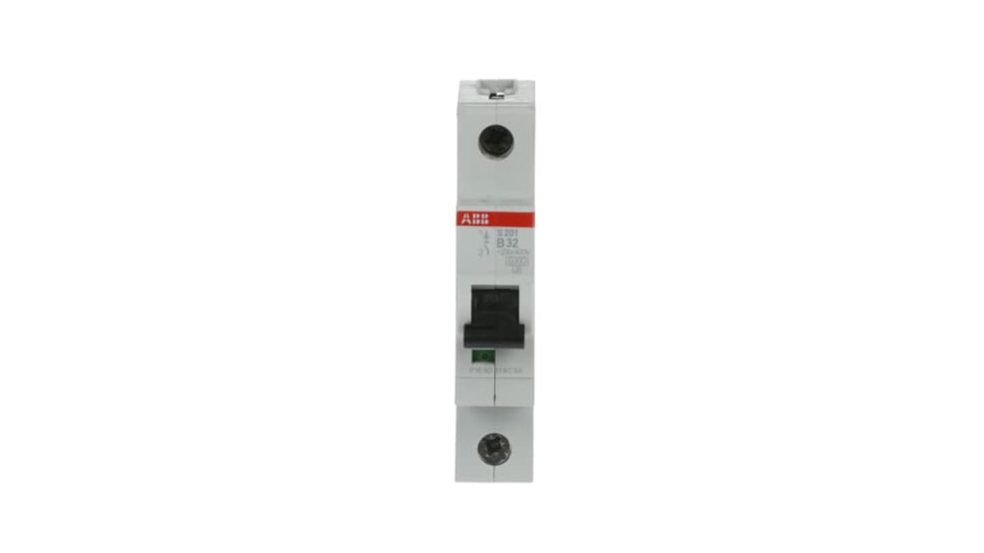 ABB S200 MCB Leitungsschutzschalter Typ B, 1-polig 32A 253V, Abschaltvermögen 6 kA System Pro M Compact