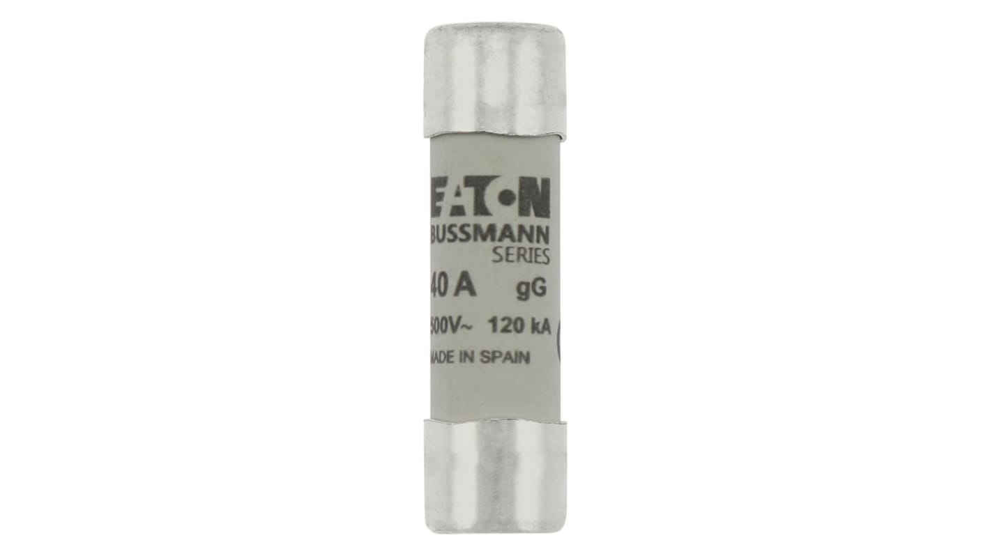 Eaton 40A Ceramic Cartridge Fuse, 14 x 51mm