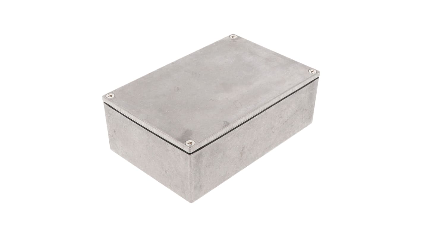 Caja Hammond de Aluminio Presofundido Natural, 145 x 95 x 49mm, IP65, Apantallada