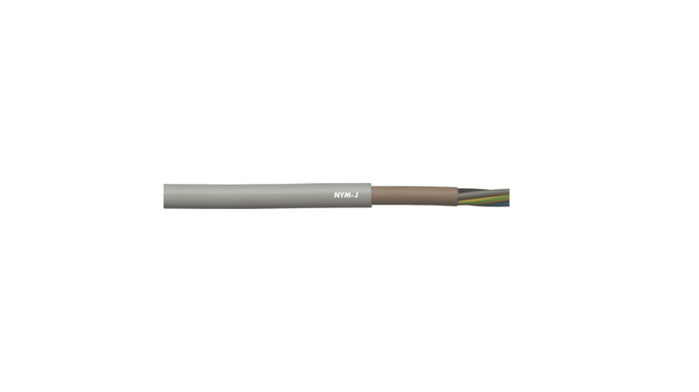 Lapp 5 Core Power Cable, 4 mm², 50m, Grey PVC Sheath, 34 A, 500 V