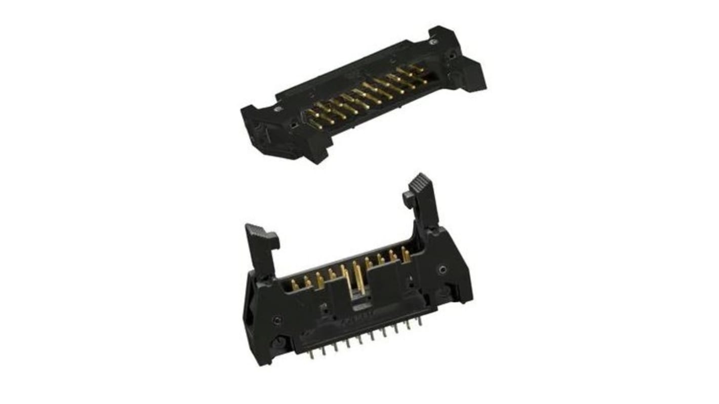 3M 3000 Series Straight Through Hole PCB Header, 34 Contact(s), 2.54mm Pitch, 2 Row(s), Shrouded