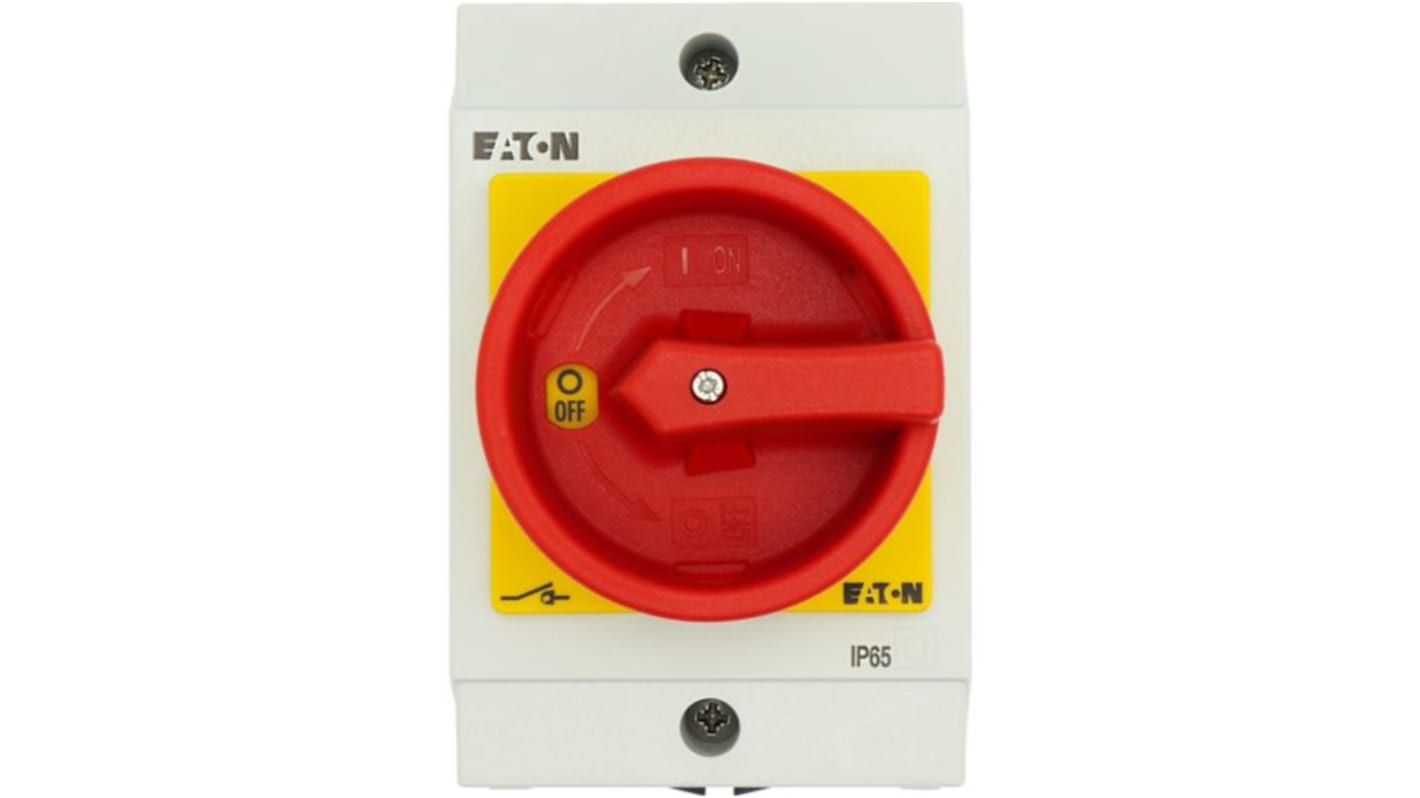 Eaton 2P Pole Surface Mount Isolator Switch - 20A Maximum Current, 13kW Power Rating, IP65