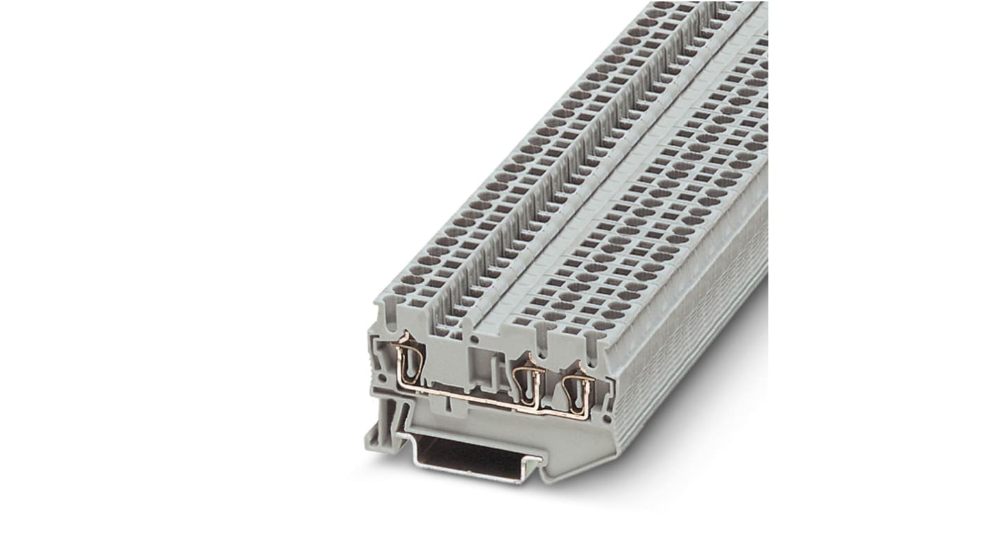 Phoenix Contact ST 2.5-TWIN Series Grey Feed Through Terminal Block