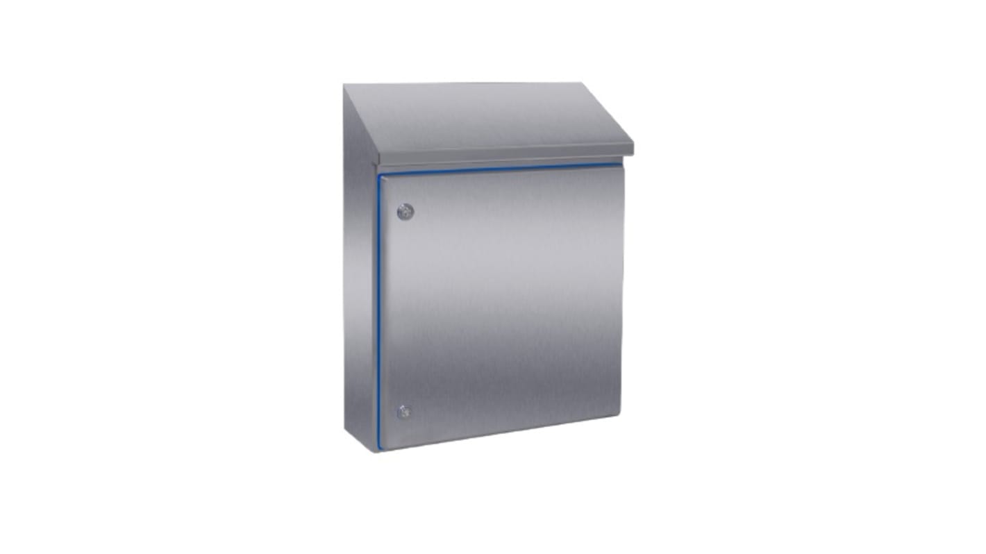 Contenitore a parete con portello Opaco Rittal in Acciaio inox 669 x 510 x 210mm, col. Grigio, IP66