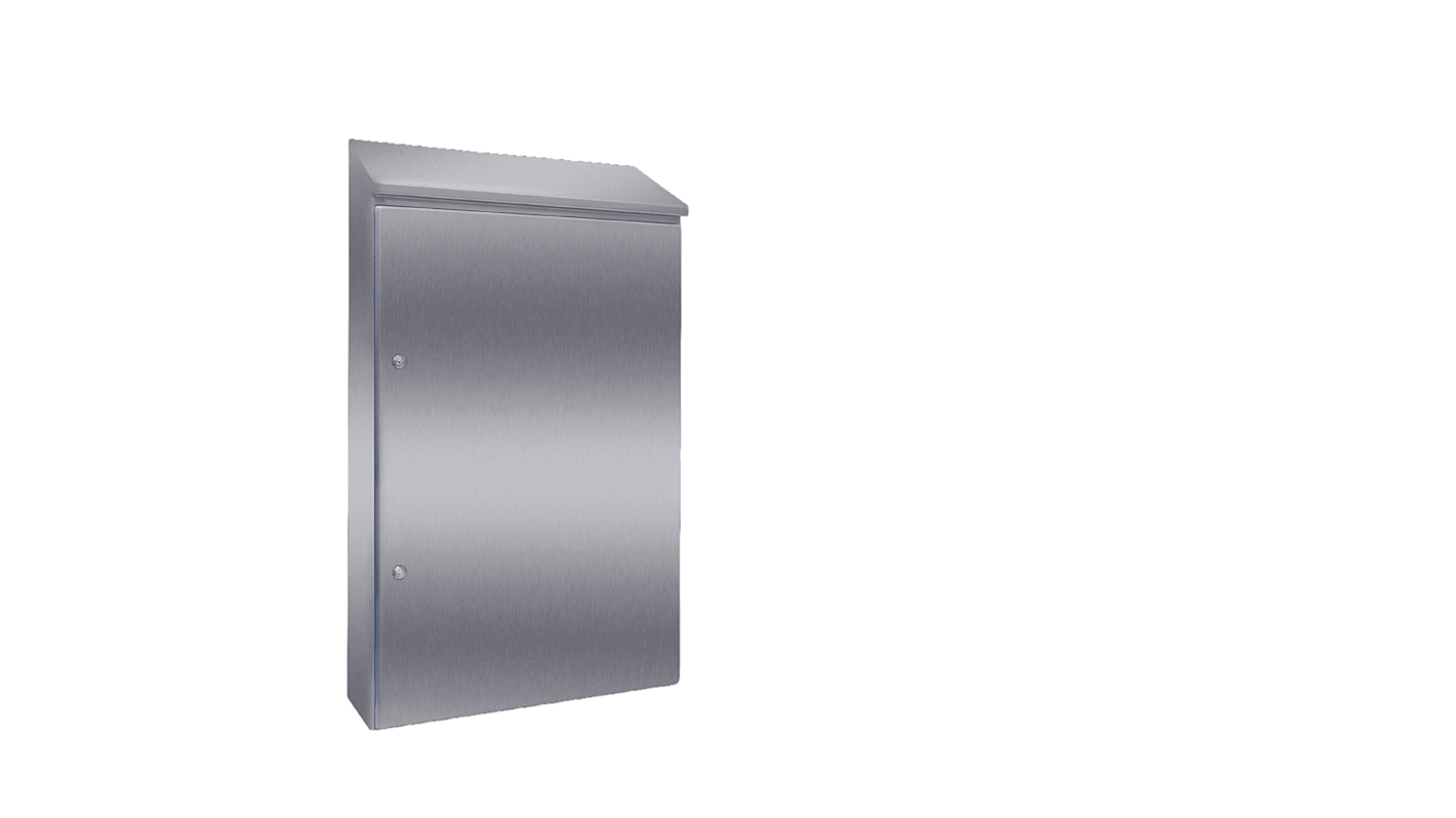 Caja de pared Rittal HD de Acero inoxidable 304 Sin Pintar, con placa de montaje, 1421 x 810 x 300mm, IP66