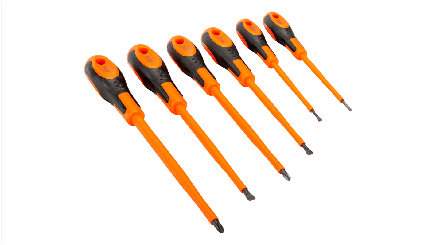 Bahco Phillips; Slotted Insulated Screwdriver Set, 6-Piece
