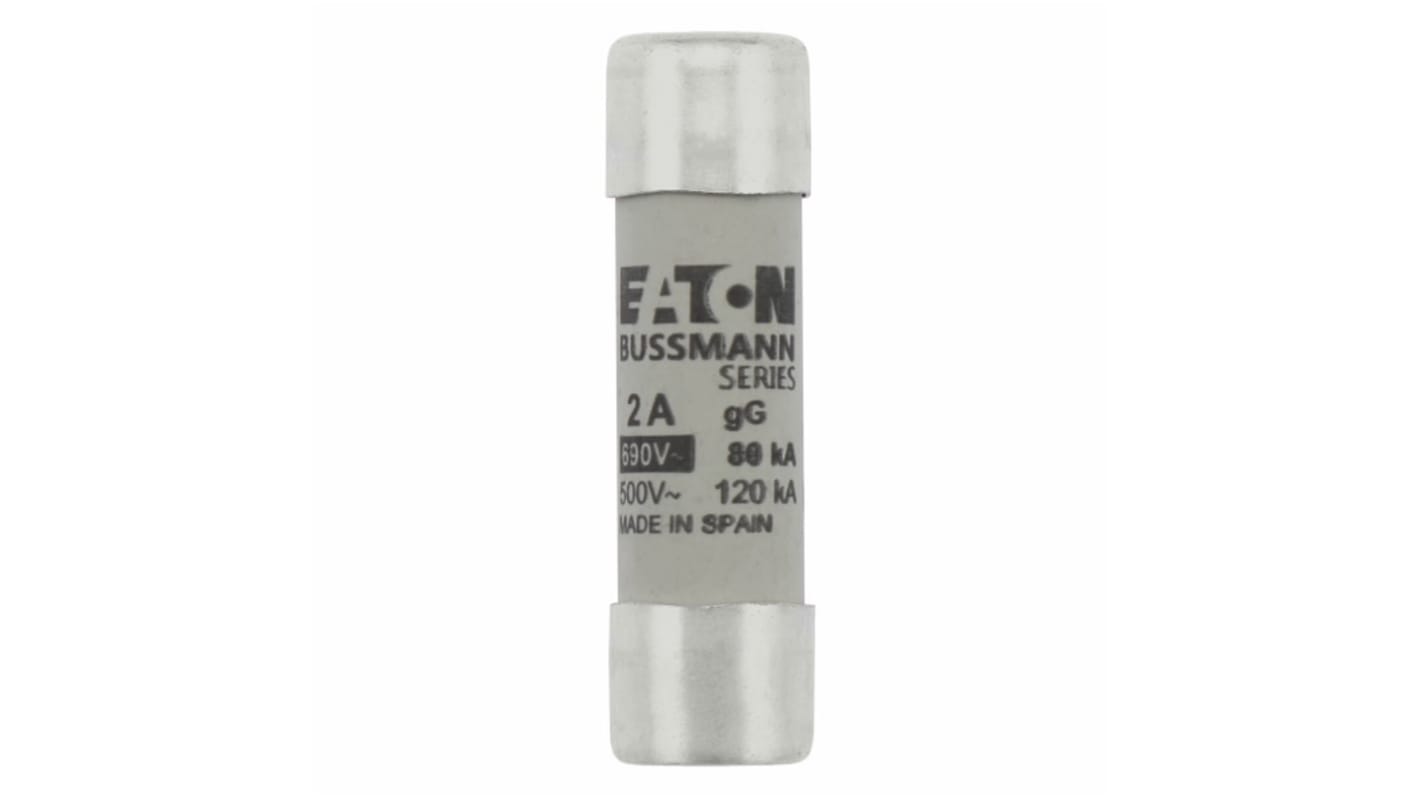 Eaton Eaton Bussmann Feinsicherung / 2A 14 x 51mm 690V ac Keramik gG - gL