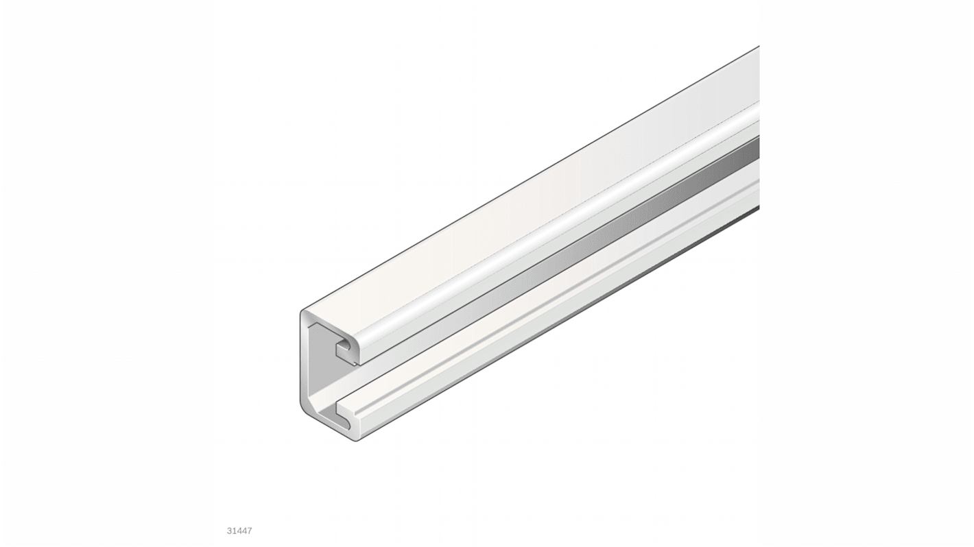 Rögzítő 2000mm Ezüst, Alumínium, 15 x 22,5 mm