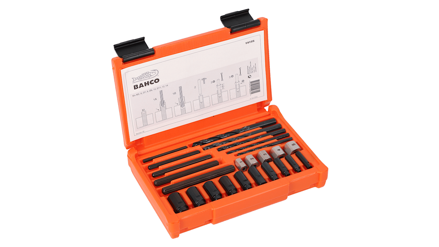 Bahco, 15-teilig Schraubenausdreher-Set, Vanadium