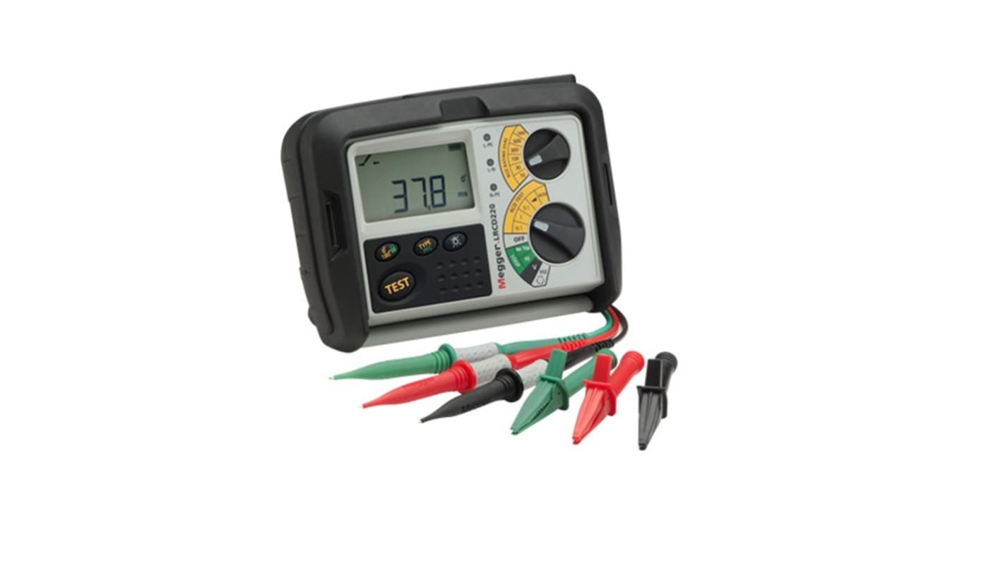 Megger LRCD220ENBS Loop Impedance & RCD Combined Tester, Loop