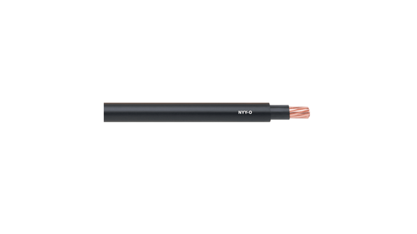 Cable de alimentación Estándar Lapp NYY-J de 3 núcleos, 2,5 mm², Ø ext. 13mm, long. 50m, 1 kV, 600 V / 25 A, funda de