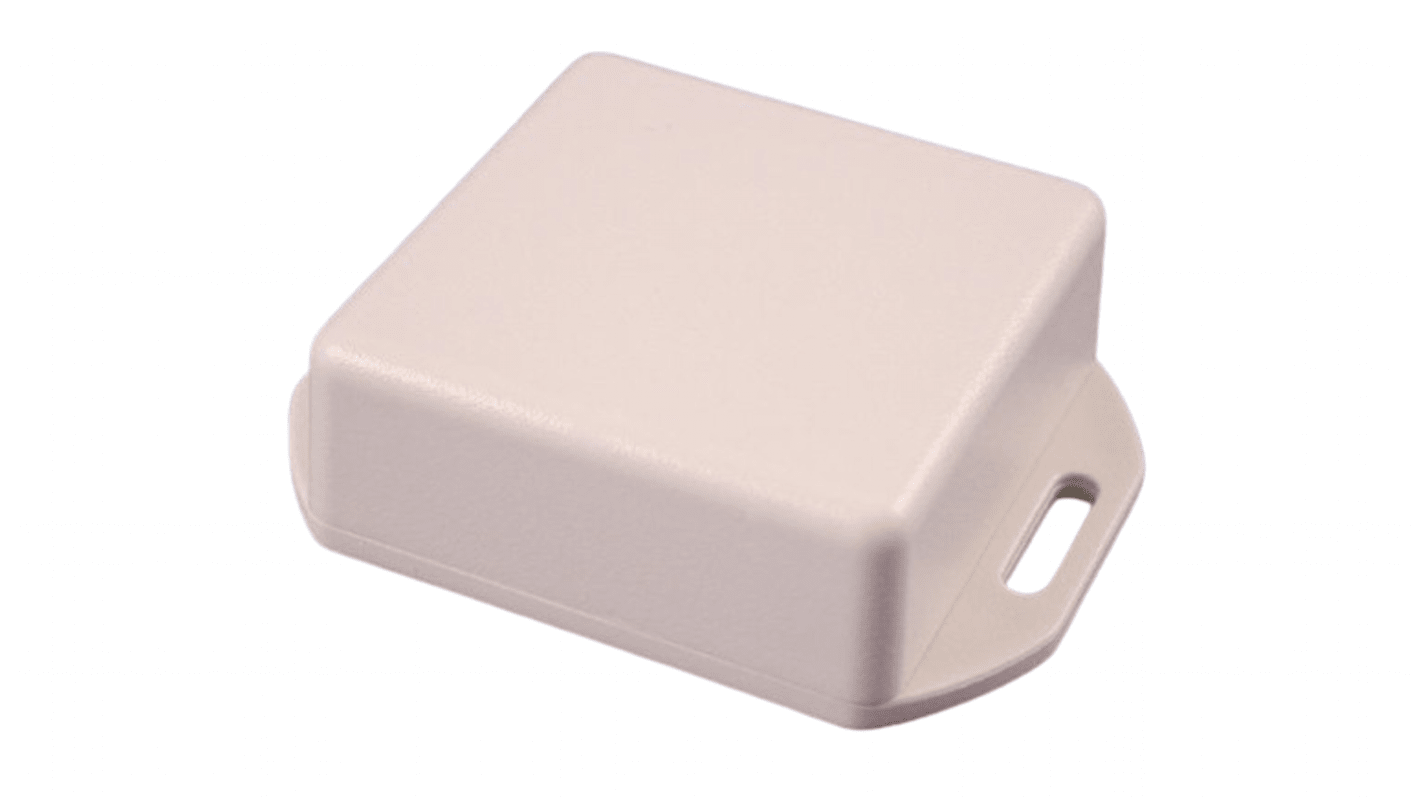 Hammond 1551 Series Grey ABS Enclosure, IP54, Flanged, Grey Lid, 50 x 50 x 20mm