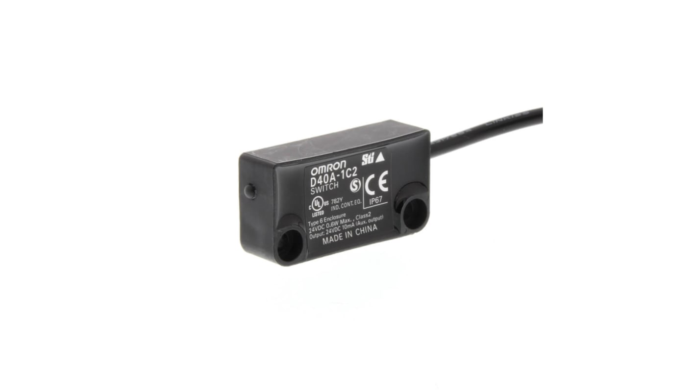 Przełącznik bezpieczeństwa, D40A, 24 V dc, IP67, 42 x 13 x 48 mm, 3, Omron