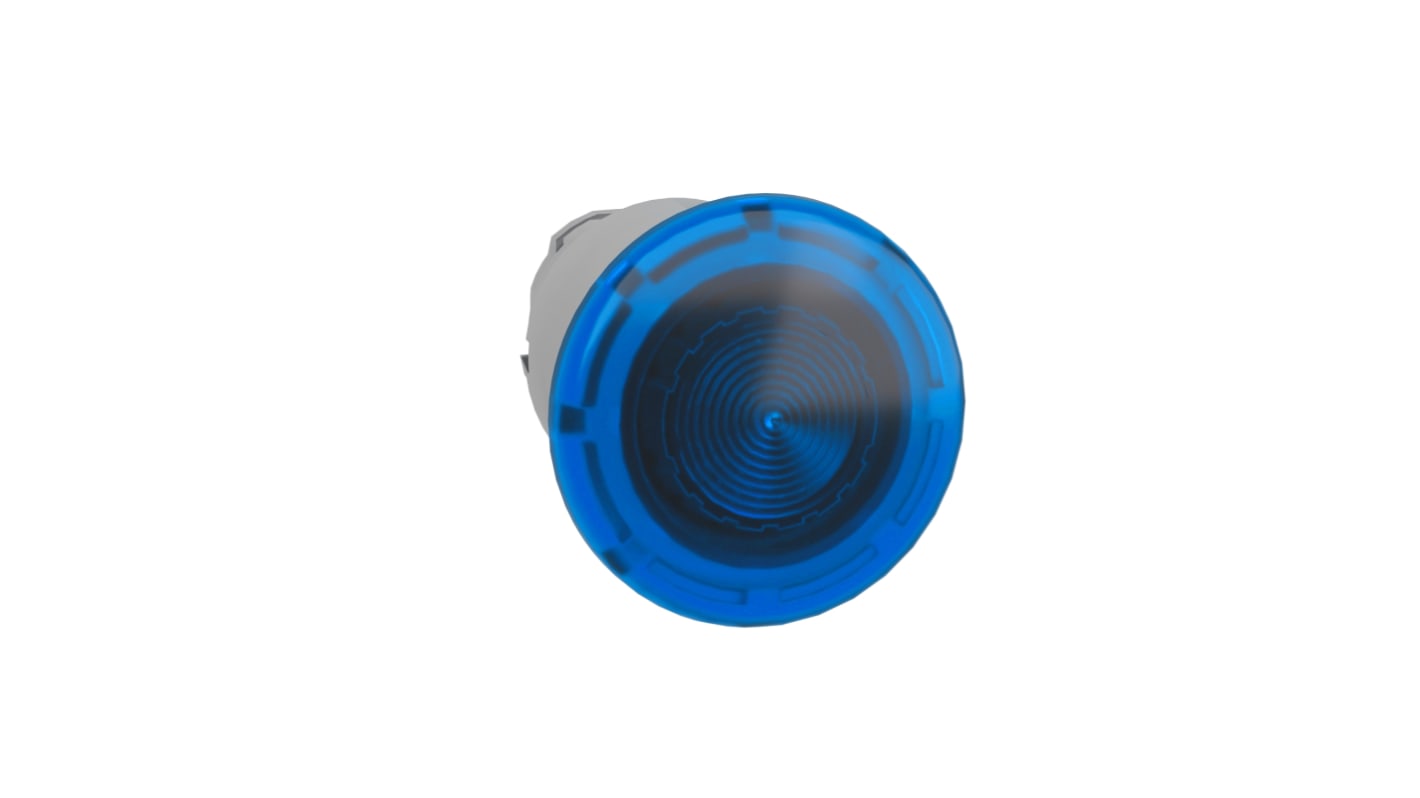 Schneider Electric Harmony XB4 Series Blue Illuminated Spring Return Push Button Head, 22mm Cutout, IP66, IP67, IP69K