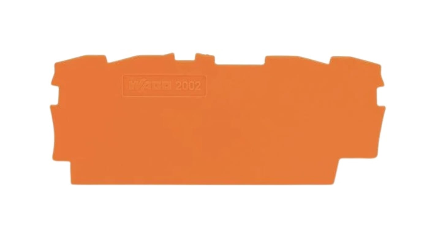 Plaques intermédiaire et terminale Wago, série TOPJOB S, 2002 pour Blocs de jonction de la série 2002