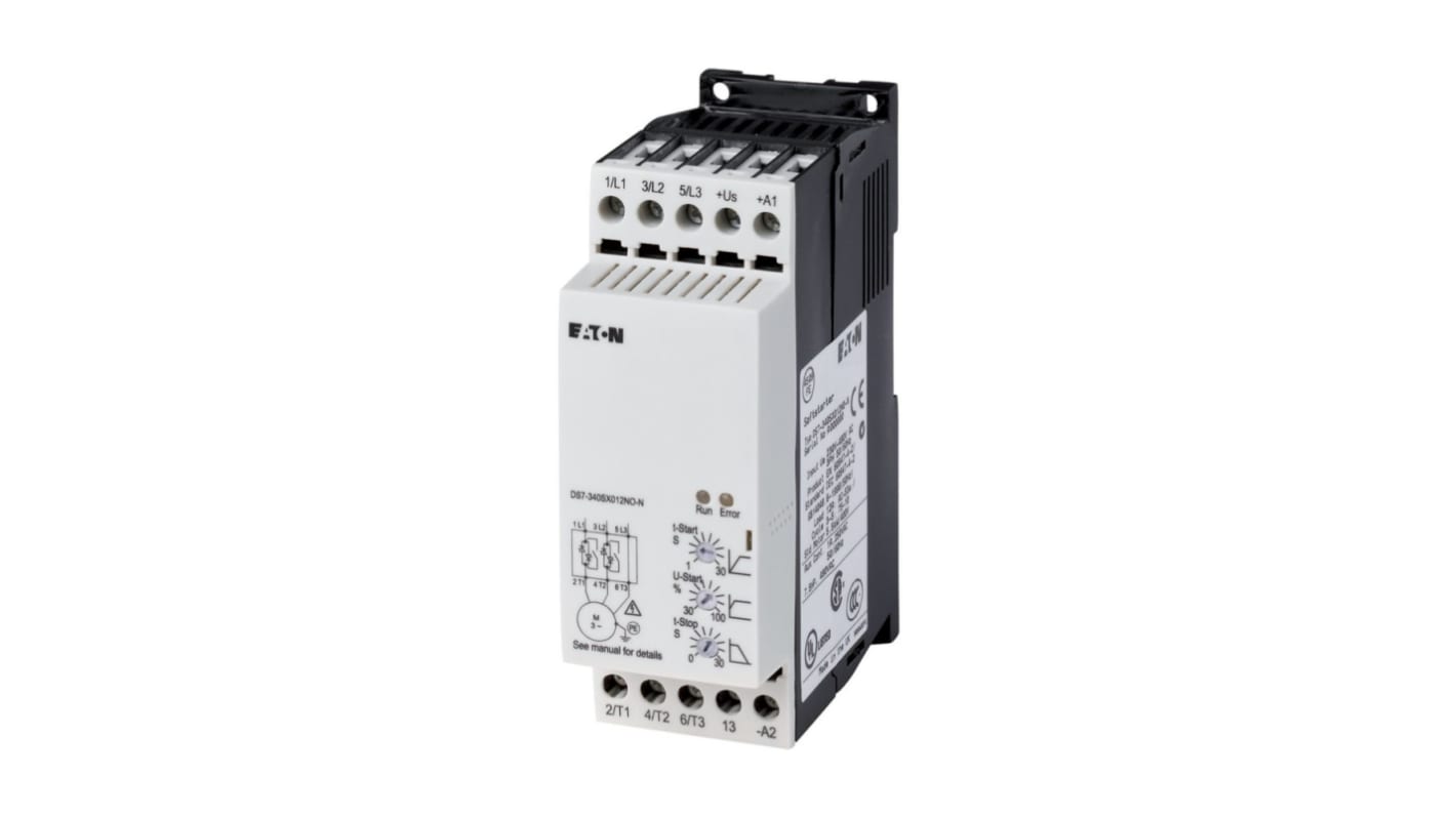 Eaton Soft Starter, Soft Start, 3 kW, 460 V ac, 3 Phase, IP20