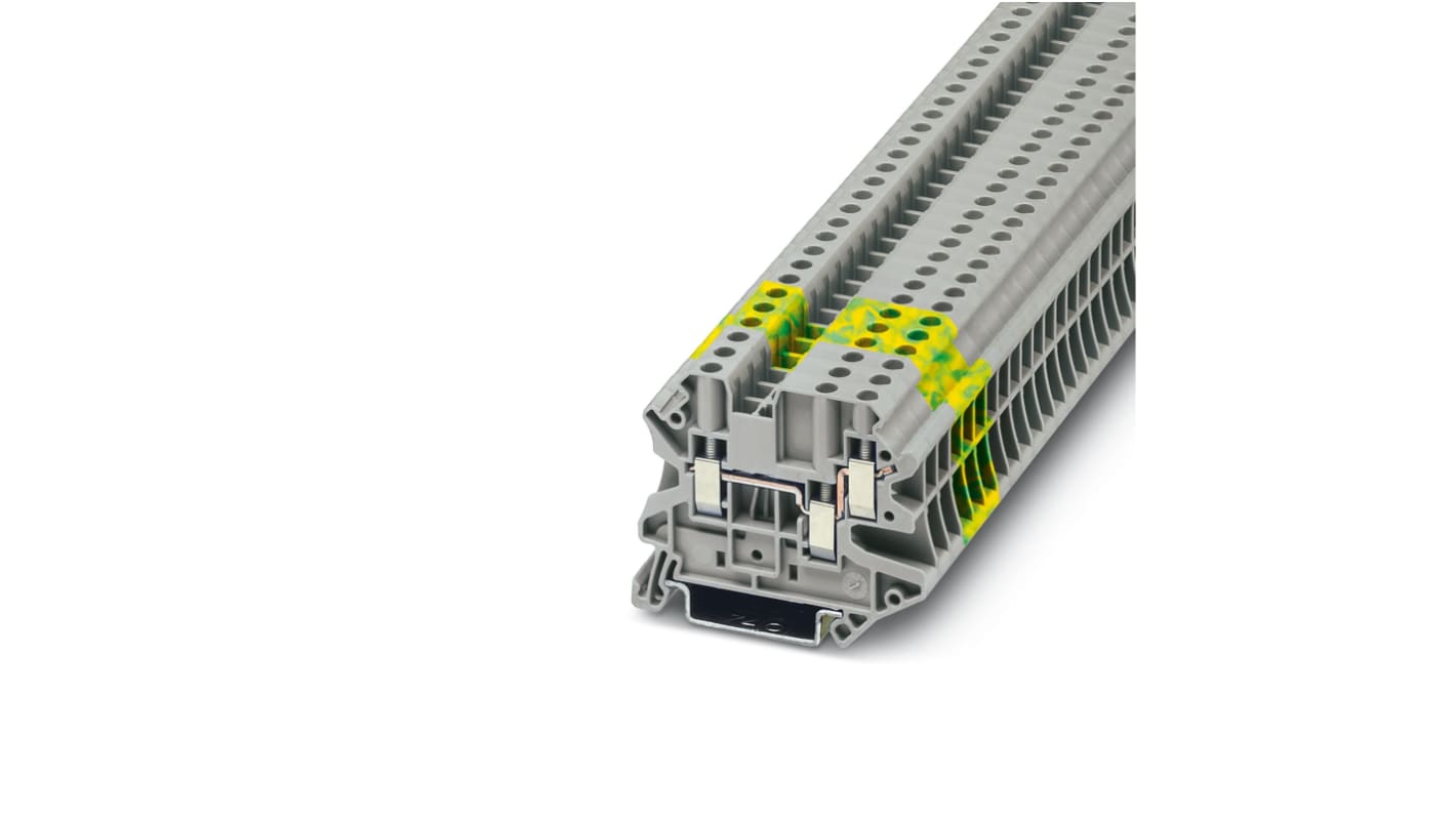 3044364 | Phoenix Contact UT 4-TWIN Series Grey Feed Through Terminal ...