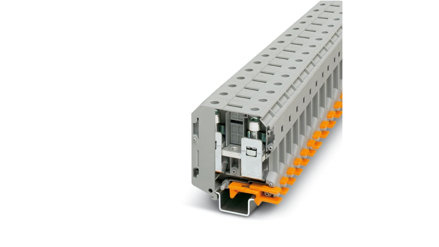 Phoenix Contact UKH 70 Series Grey Feed Through Terminal Block, Single-Level, Screw Termination