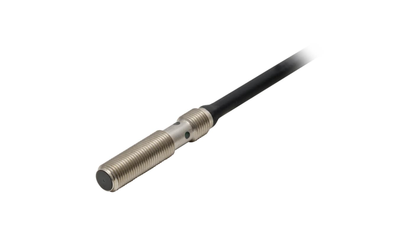 Omron Inductive Barrel-Style Proximity Sensor, M5 x 0.5, 1.2 mm Detection, PNP Output, 10 → 30 V dc, IP67