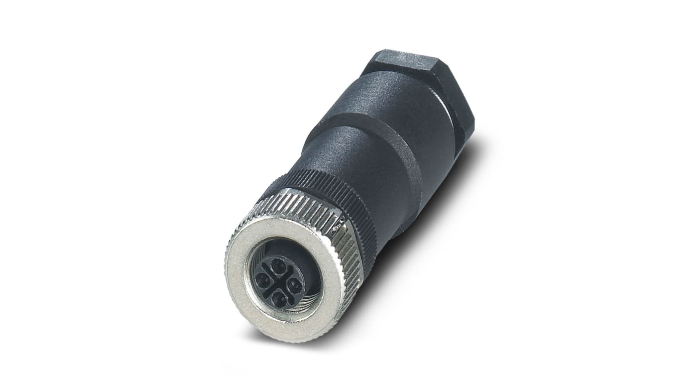 Phoenix Contact Circular Connector, 4 Contacts, Cable Mount, M12 Connector, Socket, Female, IP67, SACC Series