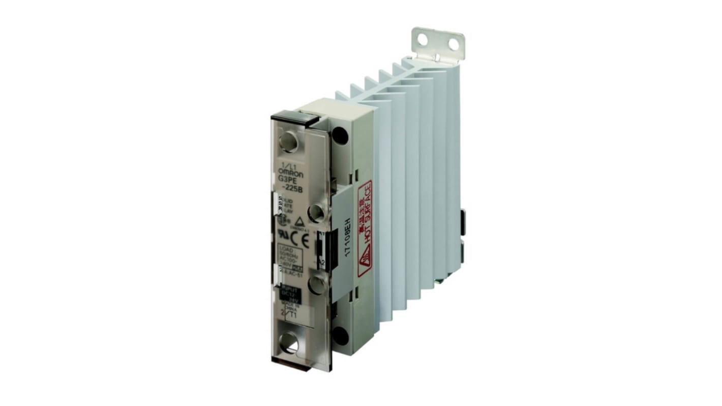 Omron G3PE Series Solid State Relay, 25 A Load, DIN Rail Mount, 264 V ac Load, 240 V ac Control