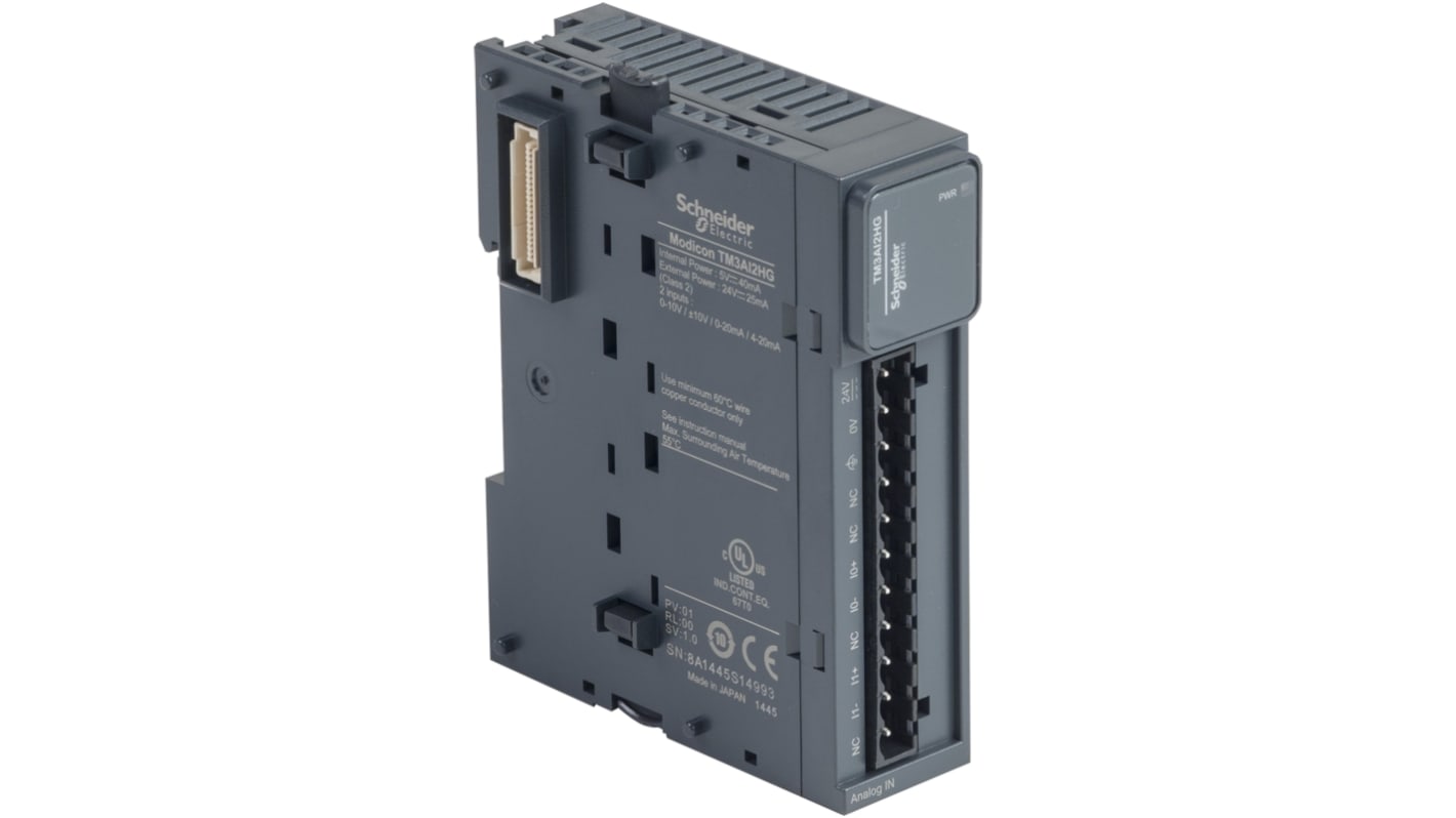 Schneider Electric FC4A Series PLC I/O Module for Use with Modicon M221, Modicon M241, Modicon M251, Current, Voltage