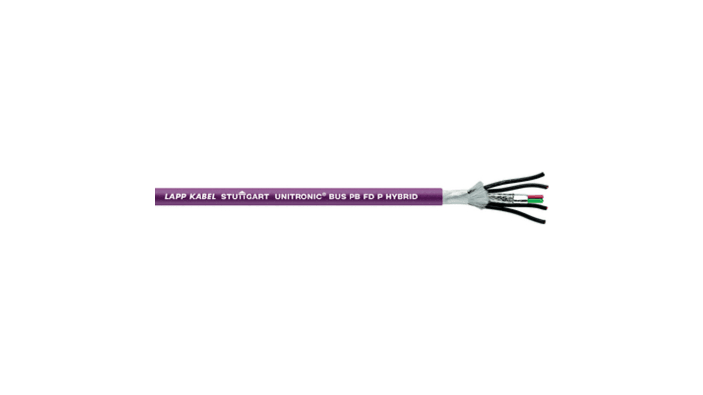 Lapp UNITRONIC BUS PB FD P P Datenkabel, 6-adrig x 0,64 mm², 1,5 mm² Violett, 50m, 19 AWG