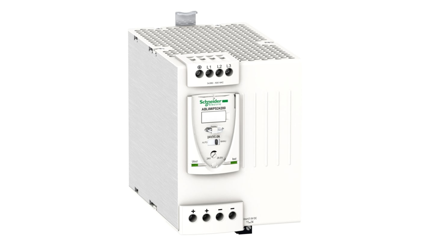 Schneider Electric 3-Phasen Getaktet DIN-Schienen Netzteil 480W, 380 → 500V ac, 24V dc / 20A