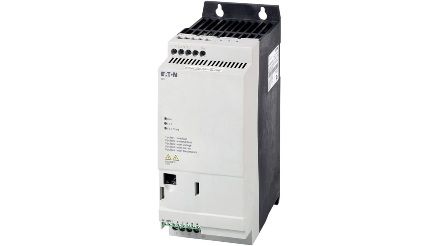 Arrancador de velocidad variable Eaton serie Eaton Moeller, 7,5 kW, 400 V ac, 3 fases, 16 A, 300Hz, IP20, ModBus RTU