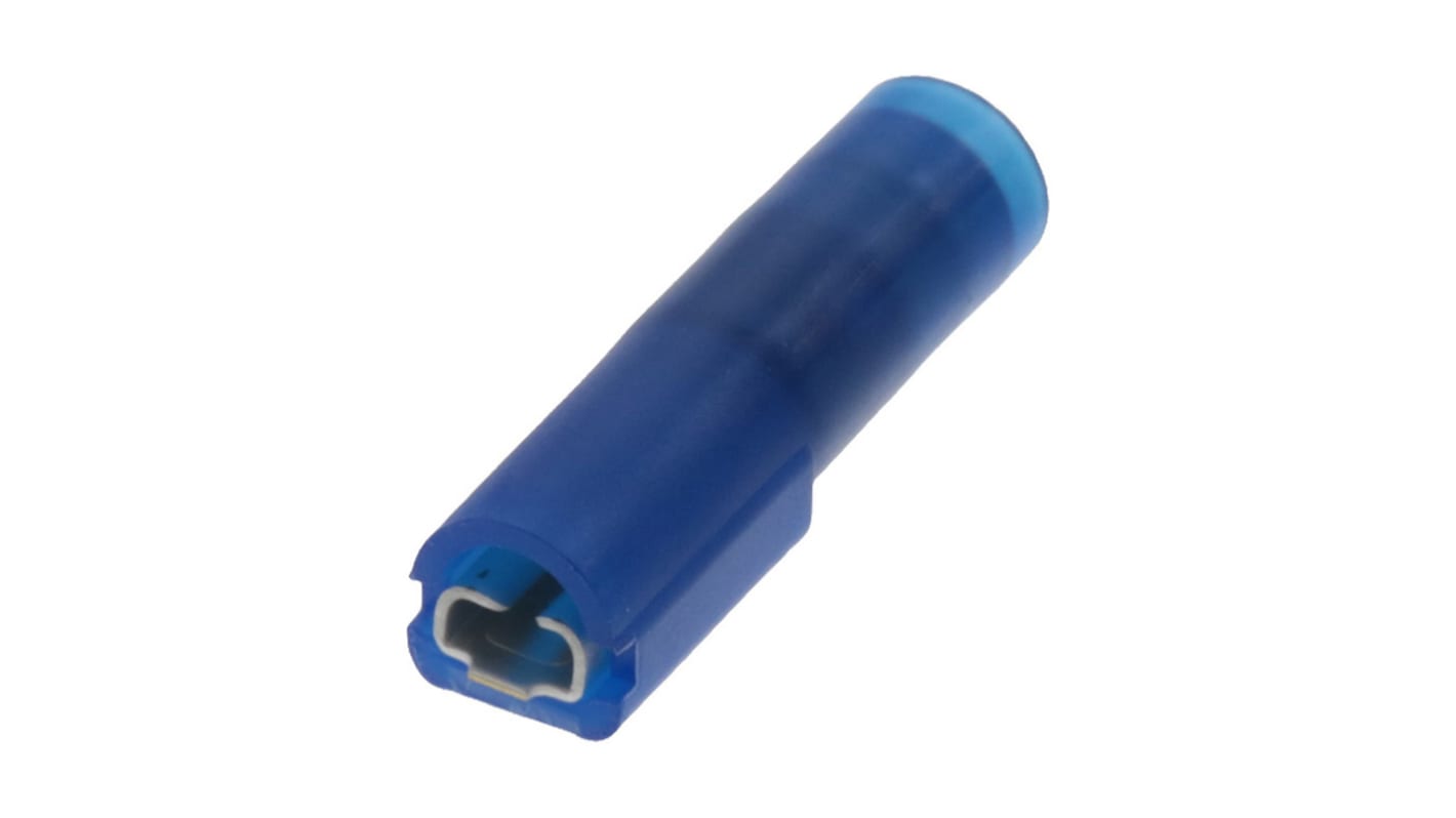 Molex Avikrimp 19002 Blue Insulated Female Spade Connector, Receptacle, 2.79 x 0.81mm Tab Size, 1.3mm² to 2mm²