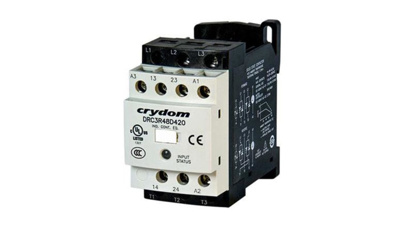 Contactor de estado sólido Sensata / Crydom DRC, 2 NA, 32 mA, 1,5 kW