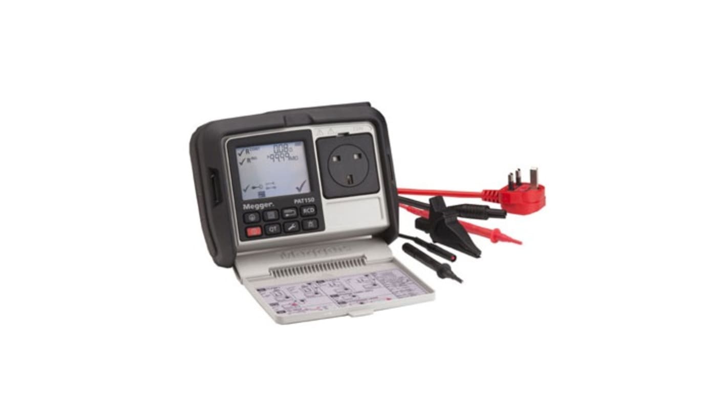 Tester PAT Pass/Fail Megger PAT150R-UK, test , test Automatico/Manuale, Classe I/II, 230V ca