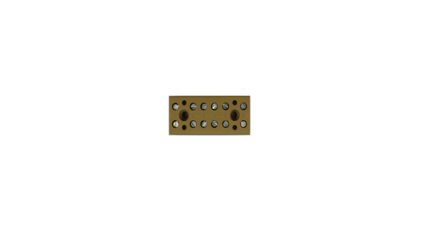 Weidmuller Terminal Strip, 32A, 22 → 12 AWG Wire