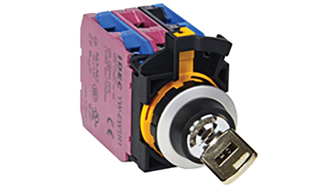 CW4K-2BE22 | IP66 Key Switch, 2NO/2NC 2-Way | RS