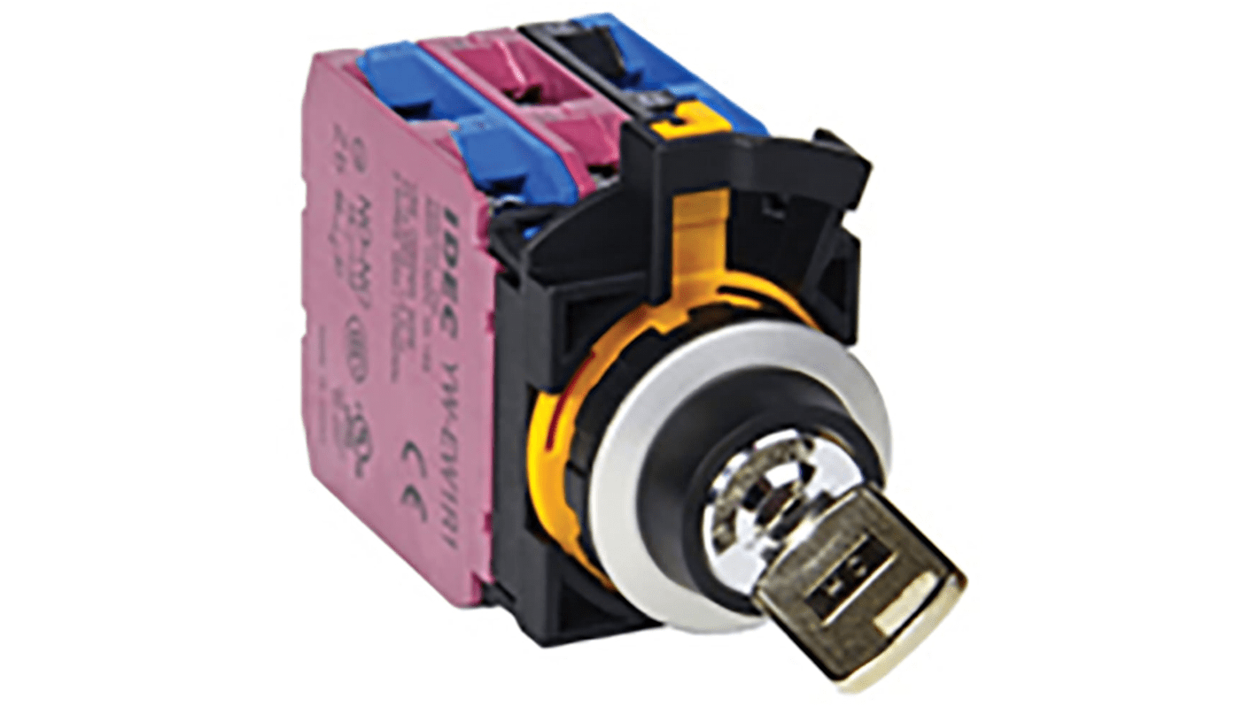 IP66 Key Switch, 2NO/2NC 2-Way