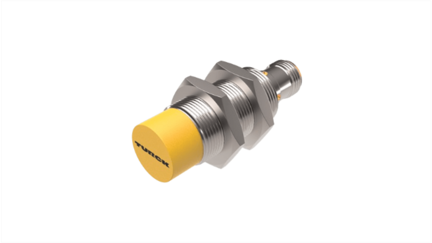 Sensor de proximidad Turck, M18 x 1, alcance 12 m, salida PNP, 10 → 30 V dc, IP68, 2kHz