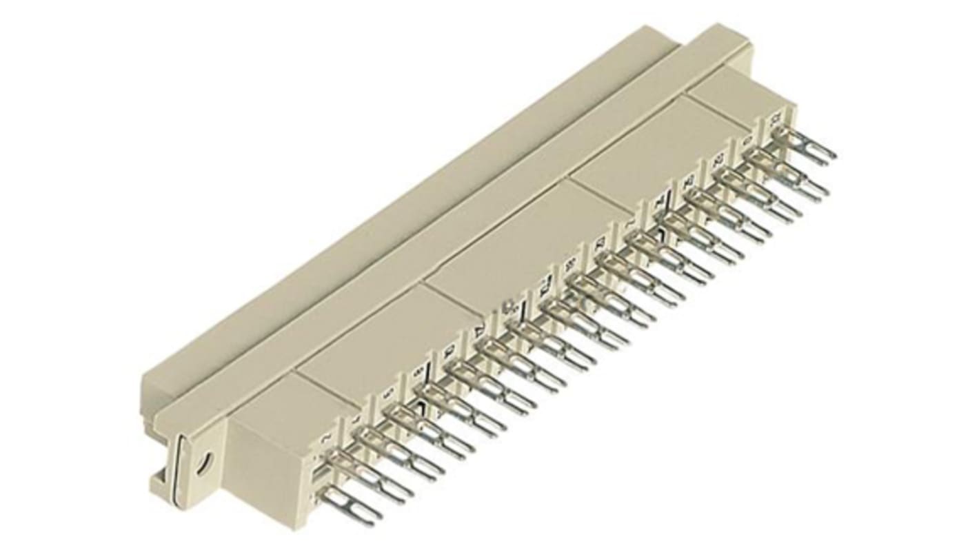 Conector DIN 41612 hembra Ángulo recto HARTING de 32 contactos serie DIN 41612, paso 5.08mm, 2 filas, clase C2