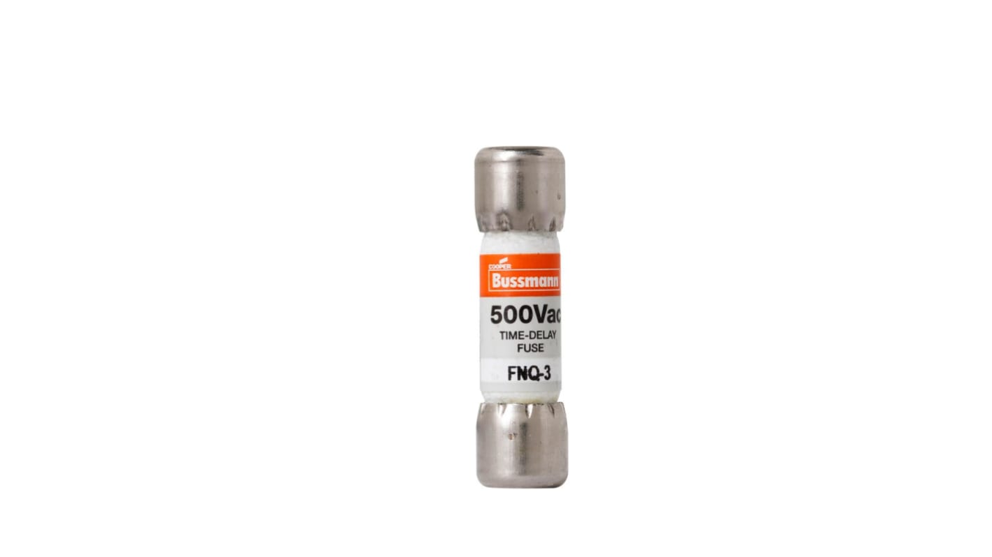 Eaton 3A T Fibreglass Cartridge Fuse, 10 x 38mm