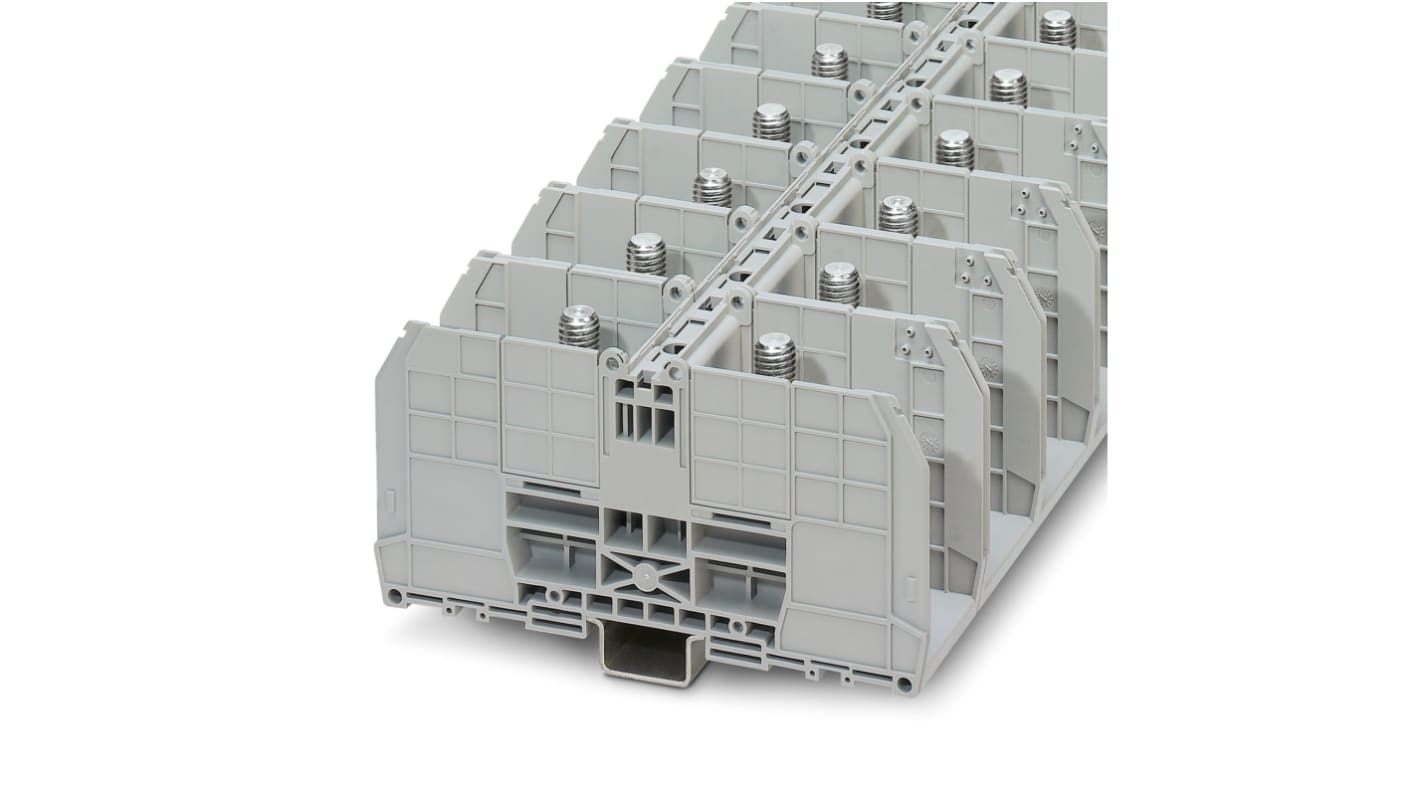 Phoenix Contact RBO 12 Series Grey Non-Fused DIN Rail Terminal, 10 → 240mm², Single-Level, Bolt Termination