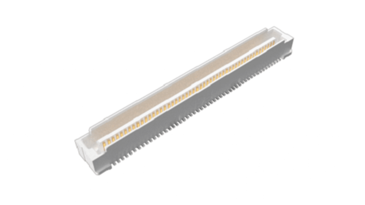 Amphenol FCI BergStak Series Straight Surface Mount PCB Header, 120 Contact(s), 0.8mm Pitch, 2 Row(s), Shrouded