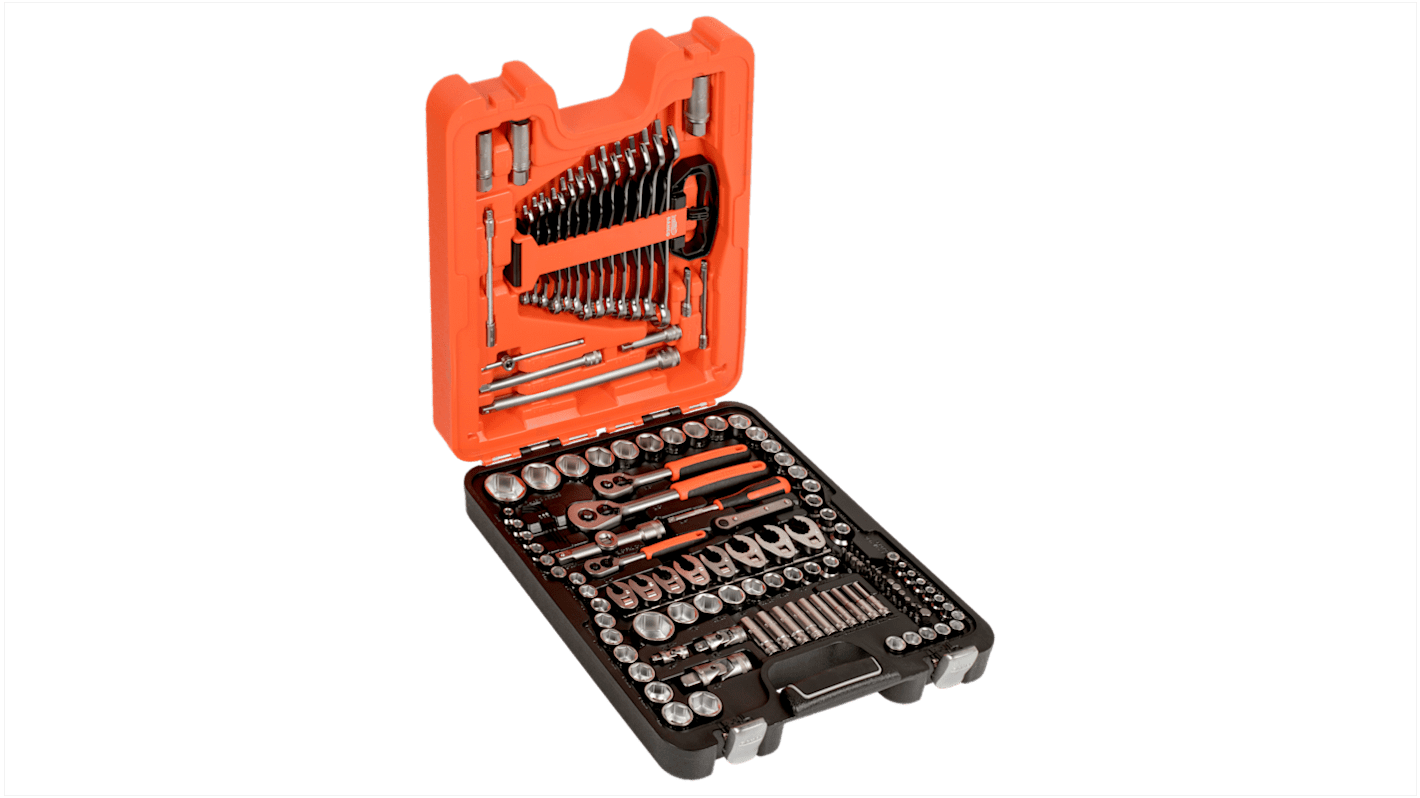 S138 Bahco 138Piece Imperial, Metric 1/2 in; 1/4 in; 3/8 in Deep Socket/Standard Socket