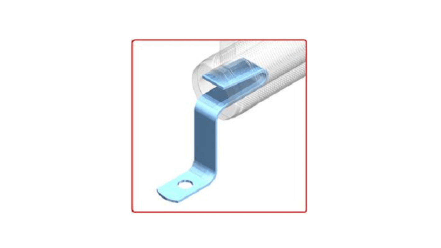 Soporte de montaje de resistencia Ohmite 6110-10 1-2E para uso con Serie 200, serie 210, serie 270