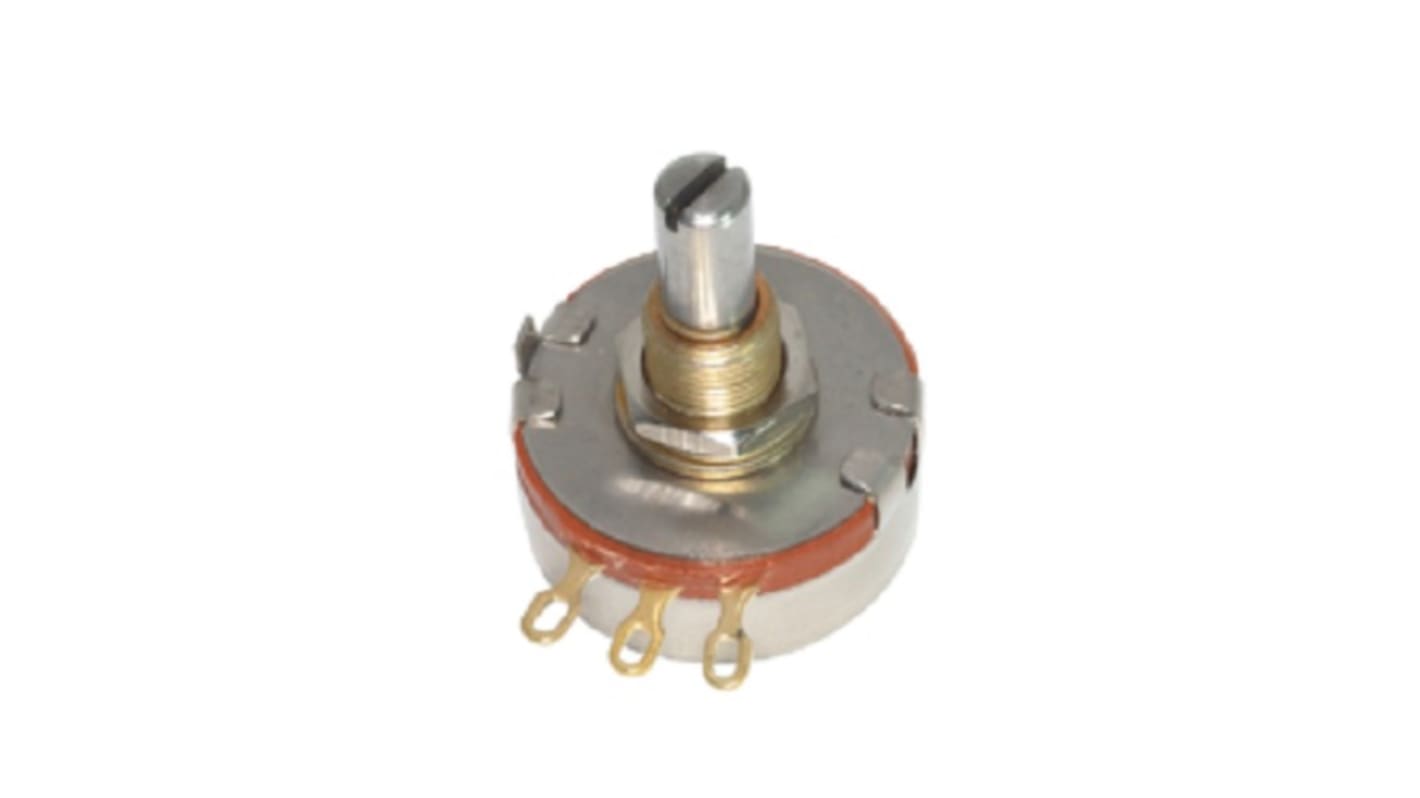 Ohmite CLU, Tafelmontage Dreh Potentiometer 2.5kΩ ±10% / 2W, Schaft-Ø 6,35 mm